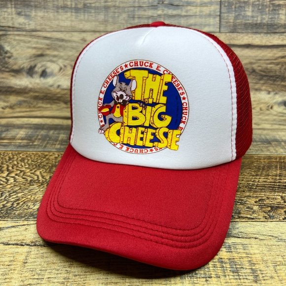 Unbranded Accessories Chuck E Cheese Mens Trucker Hat Red Snapback